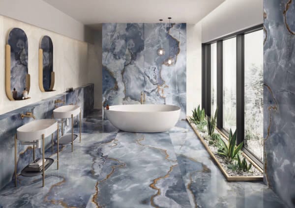 Onyx Blue Polished Porcelain (Sample)