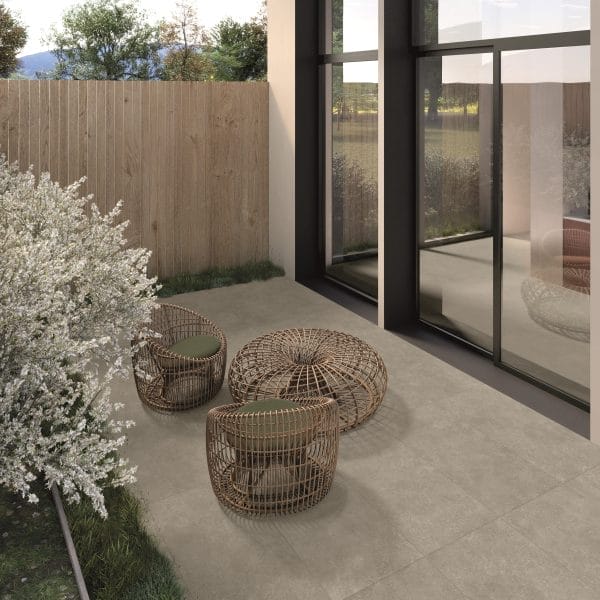 Aserra Grey Stone Effect Outdoor Porcelain