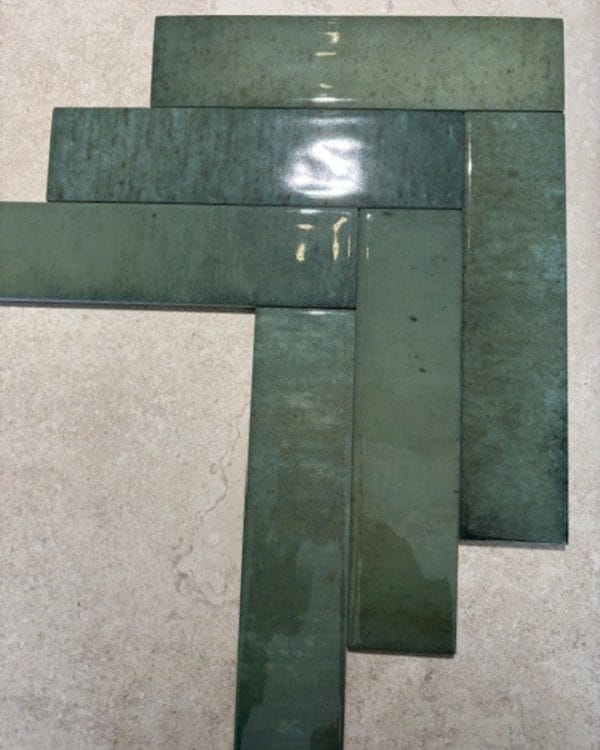Chiltern Forest Green Gloss Porcelain Bricks - Image 4